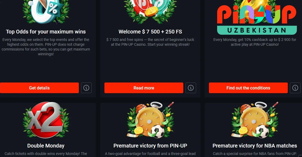 Pin UP to‘lov usullari — UZcard, HUMO, kripto